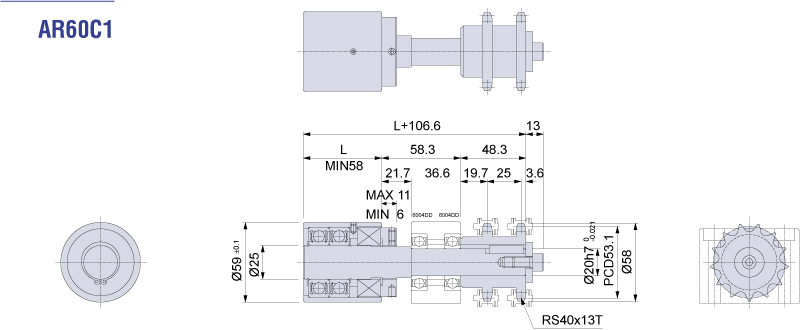 AR60C1 Product drawing