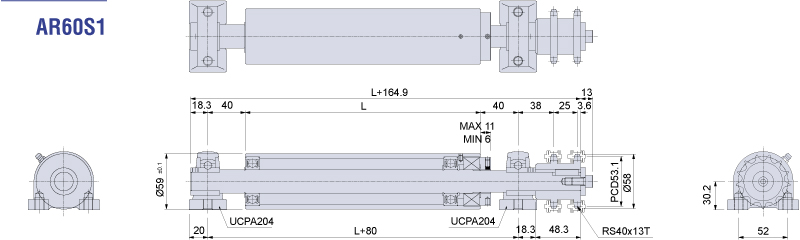 AR60S1 Product drawing