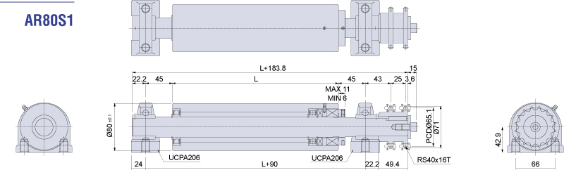 AR80S1 Product drawing