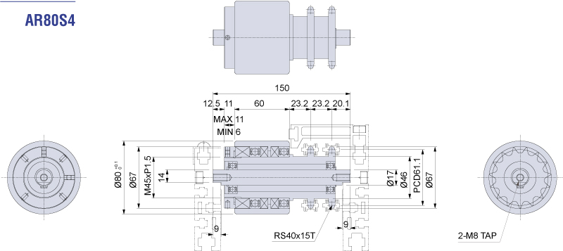 AR80S4 製品図面